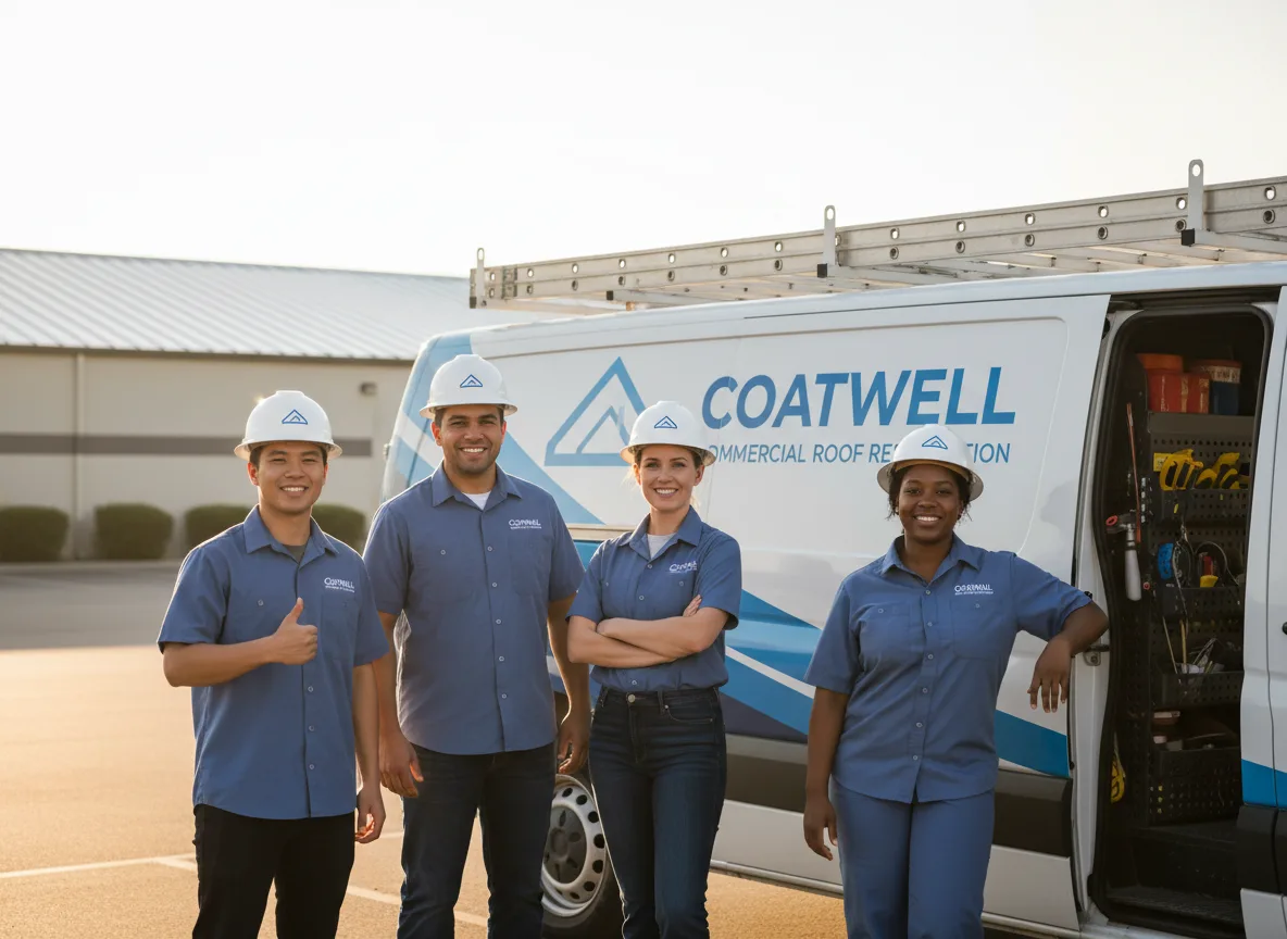 Commercial roof coating company in Westley, CA